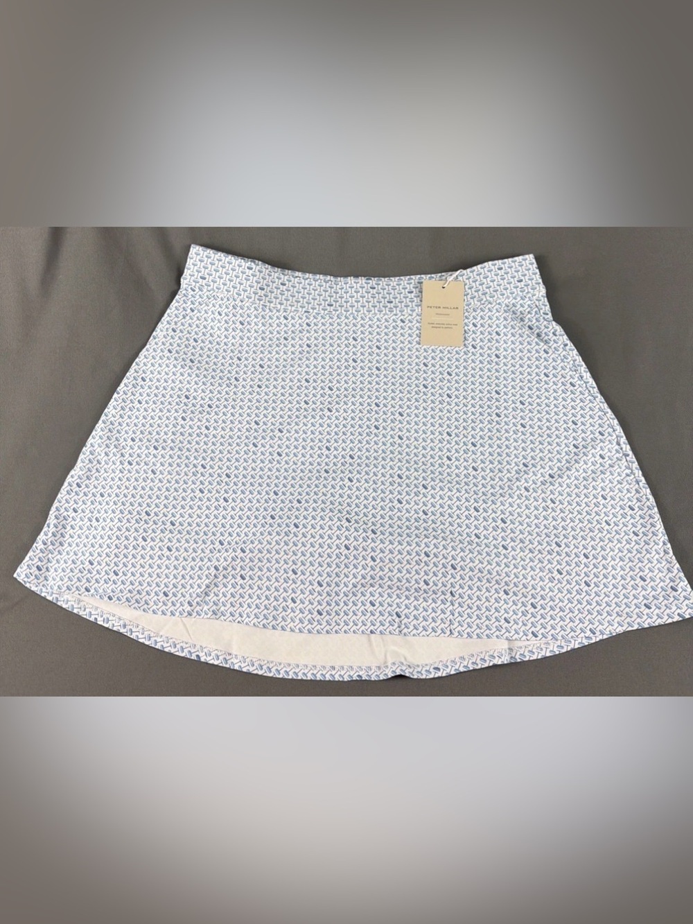 Peter Millar Womens Golf Skort Sally With A Twist Print Large White MSRP $130